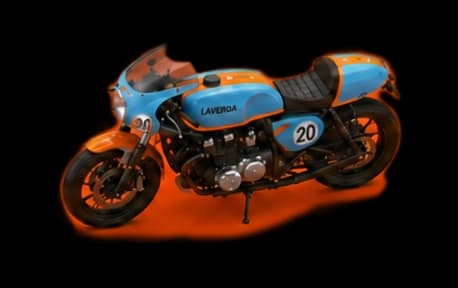Full-color custom motorcycle — the one that stands out