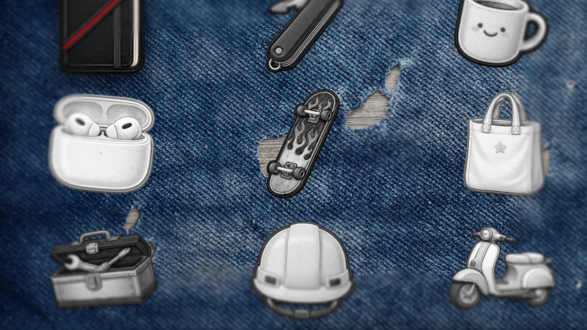 Workbench objects representing different brand qualities